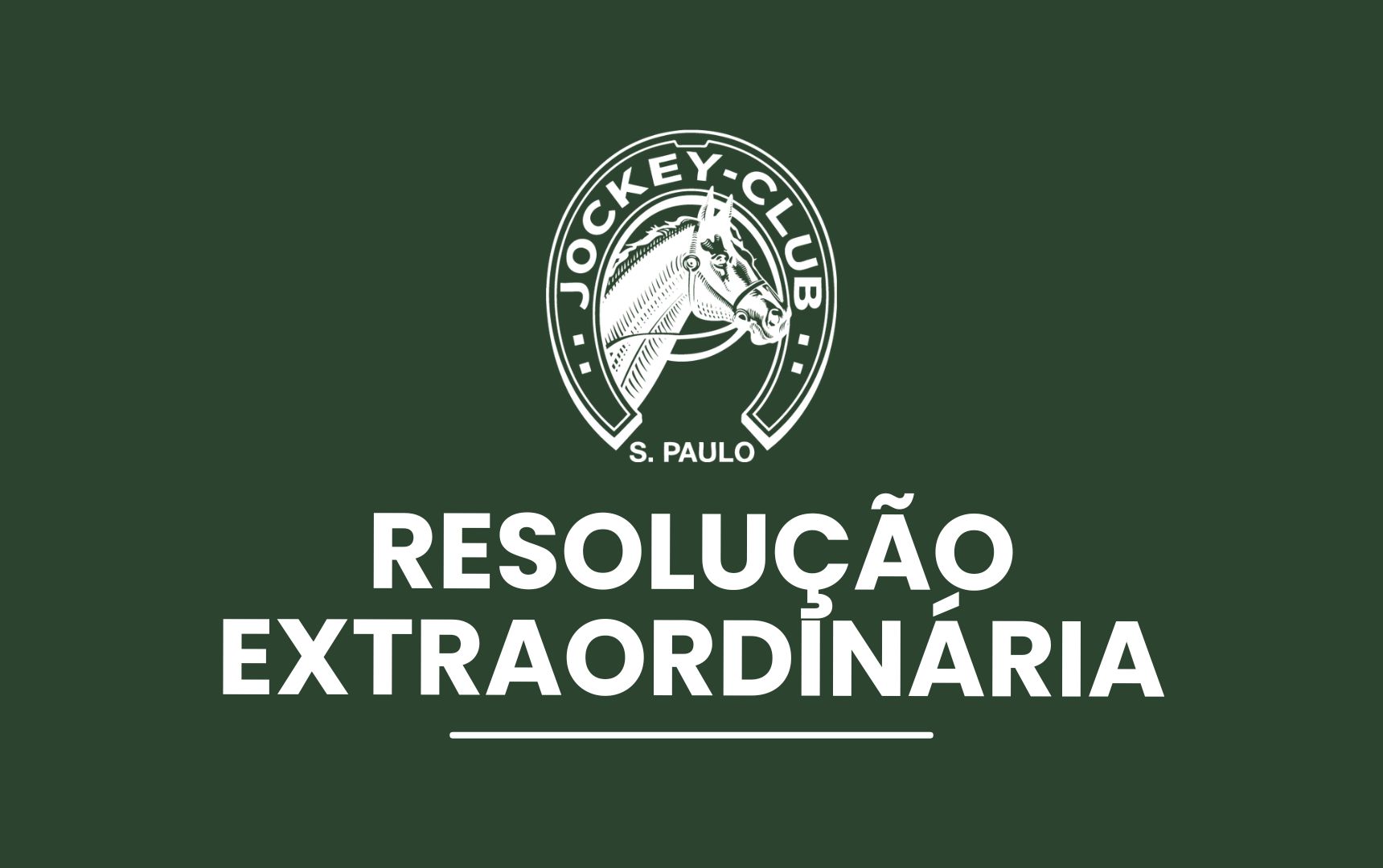 Resolução Extraordinária da Comissão de Corridas - 11 de setembro de 2026